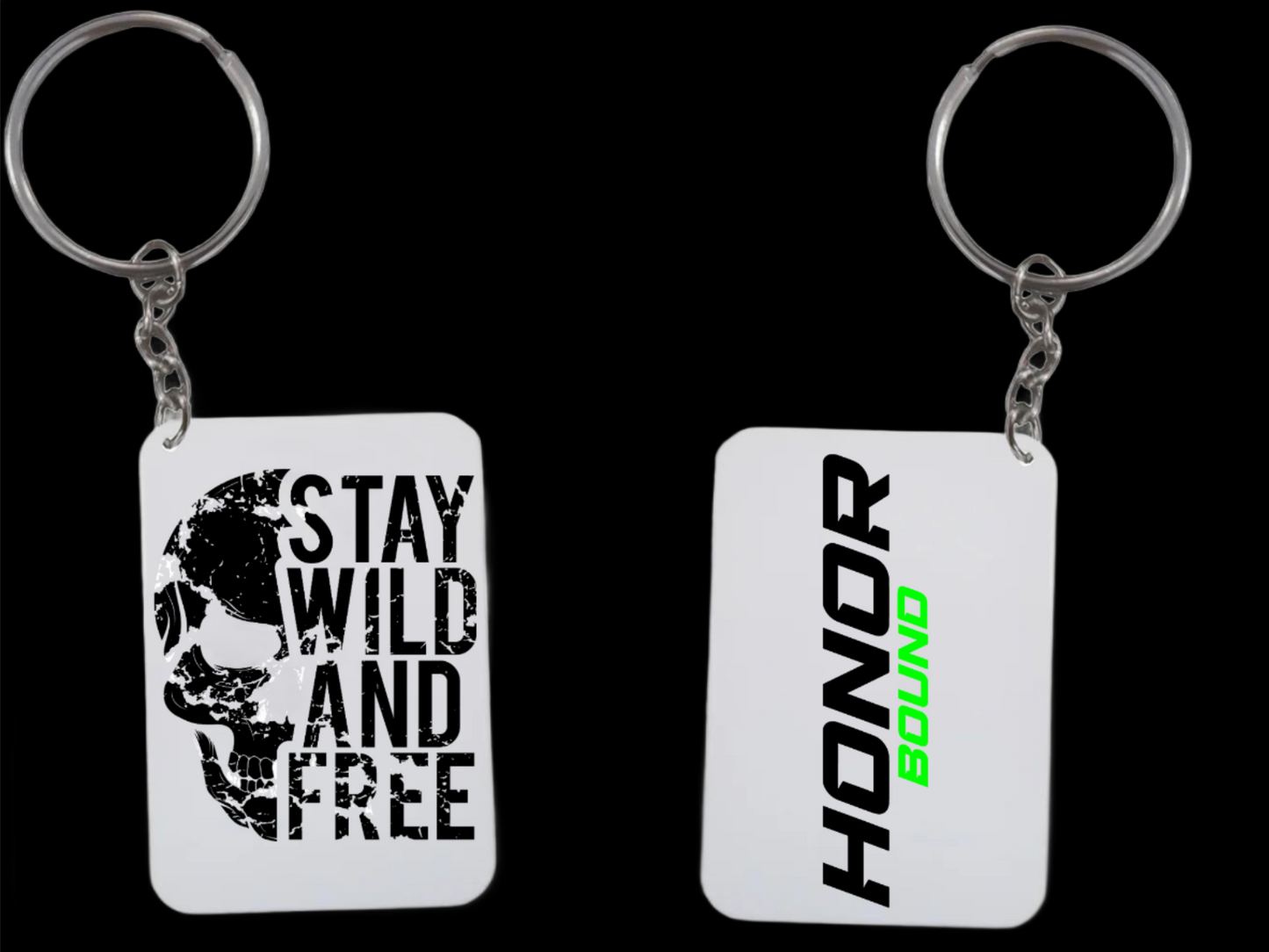 Stay Wild and Free Keyring