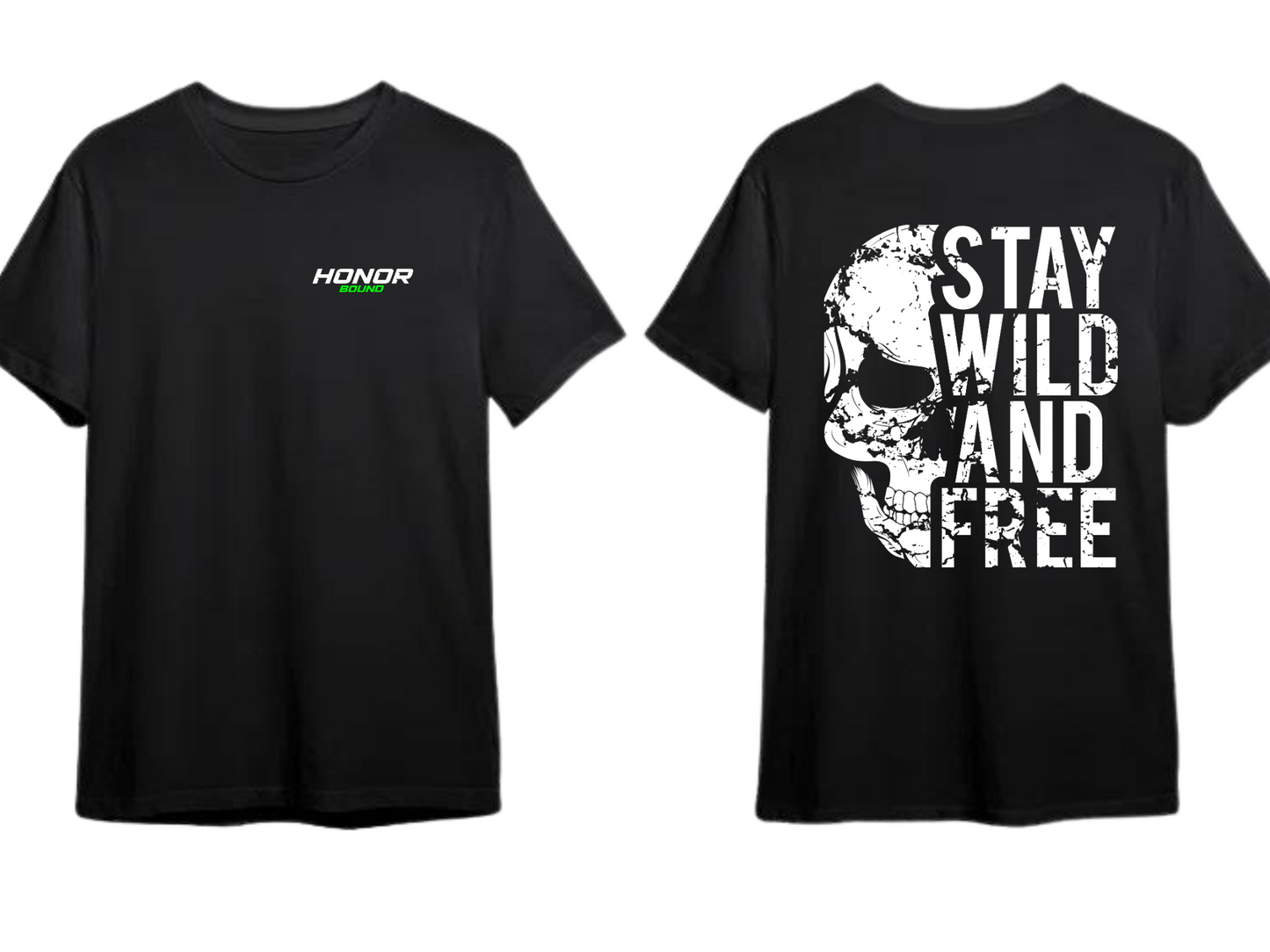 black Stay Wild and Free T-shirt